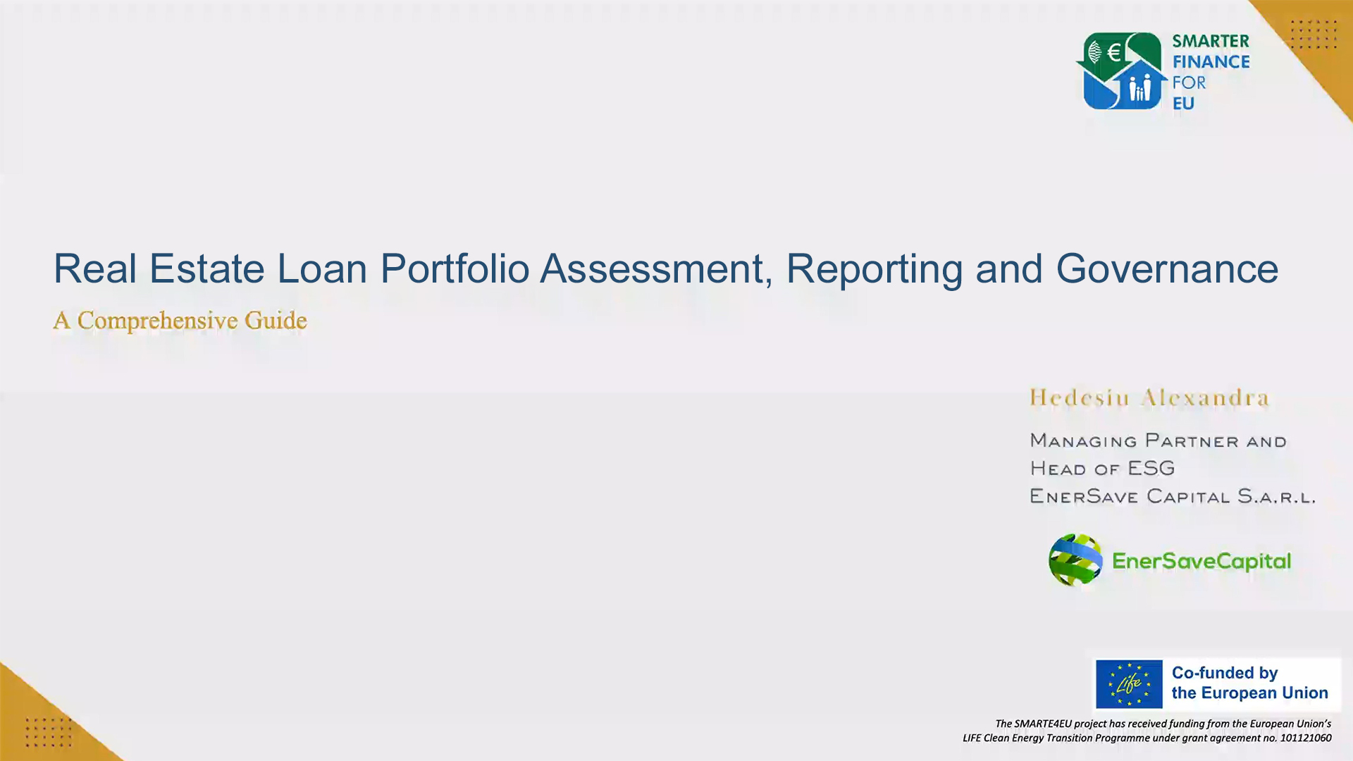 Real Estate Loan Portfolio Assessment, Reporting and Governance