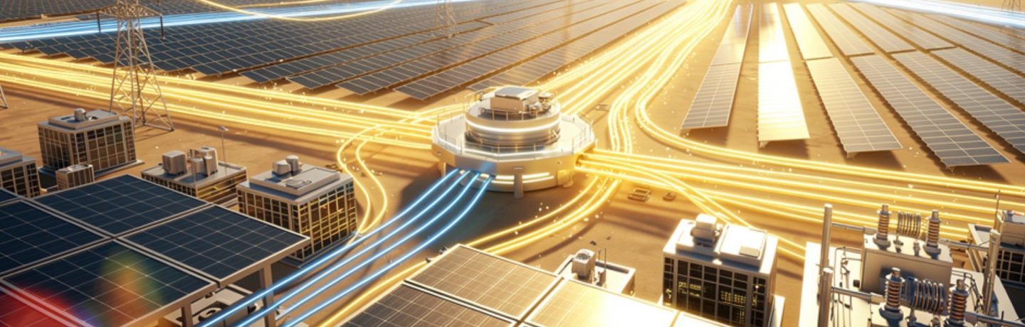 A Micro Grid with hydrogen and solar array.